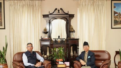 Meeting between Ministry of External Affairs’ Additional Secretary Munu Mahawar and Nepal’s Foreign Secretary Amrit Bahadur Rai (Photo/X@MofaNepal)