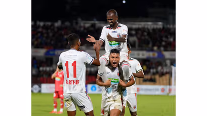 NorthEast United FC players. (Photo: X/ @NEUtdFC)