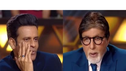 Manoj Bajpayee (L) Amitabh Bachchan (R) (Photo/instagram/@sonytvofficial )
