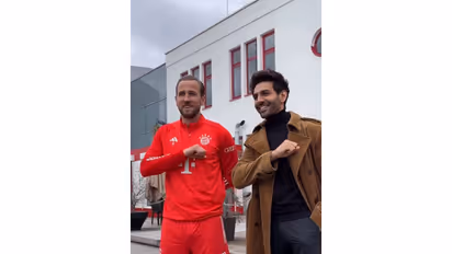 Harry Kane, Kartik Aaryan (Photo/Instagram/@kartikaaryan)