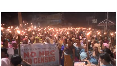 Women’s group holds torch rally in Manipur (Photo/ANI)