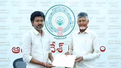 Tamil Nadu CM Vijay and Andhra Pradesh CM Chandrababu Naidu (Photo/Andhra Pradesh CMO)