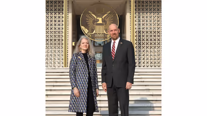 United States' Under Secretary of State for Political Affairs, Allison Hooker arrives in India (Photo/ X@USAndIndia)