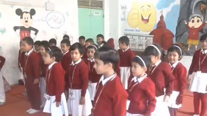 Young school students participating in enjoyable activities at the NIPUN fes (Photo/ANI)