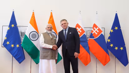Prime Minister Narendra Modi with his Slovak counterpart, Robert Fico (Photo/X@MEAIndia)