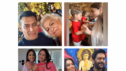 Salman-Bina Kak(Image source: Bina's Instagram), Alia-Yash (Image source: Karan Johar's Instagram), Nia-Krystle (Image source: Nia's Instagra), Bipash-Rocky (Image source: Bipasha's Instagram)