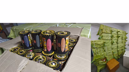 Recovered prohibited synthetic kite string (Photo/ANI)