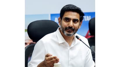 Andhra Pradesh Minister Nara Lokesh (File Photo/ANI)