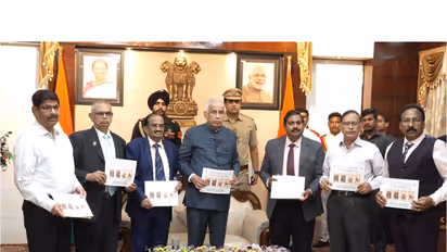 Andhra Pradesh Governor Syed Abdul Nazeer launches 77th TB seal sale campaign (Photo/ANI)