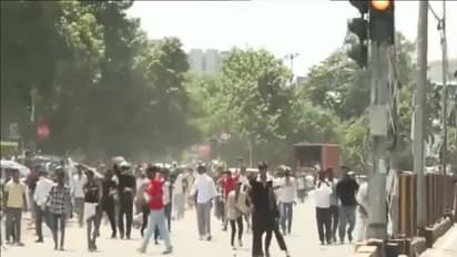 Visual from protest (Photo/ANI)