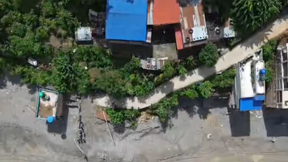 Aerial view of ongoing evacuation in Trishuli area (Photo/ANI)
