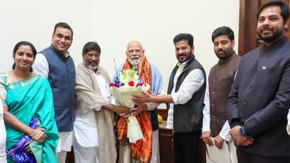 Prime Minister Narendra Modi with Telangana CM A Revanth Reddy (Photo/X@TelanganaCMO)