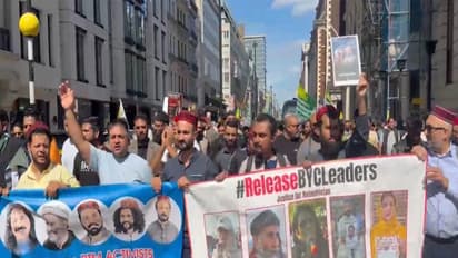 Baloch activists join London Kashmir march, call for united stand against rights abuses in Pakistan (Photo/ANI)