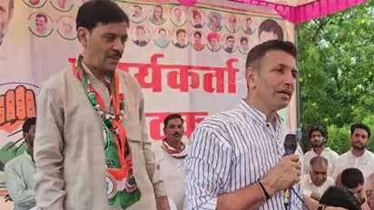 MP Congress President Jitu Patwari campaigning (Photo/ANI)