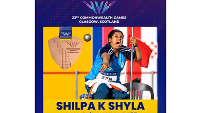 Shilpa K Shyla win bronze medal at Commonwealth Games 2026 at Glasgow (Photo: X/@CMofKarnataka)