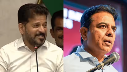 Telangana CM Revanth Reddy and BRS Working President KT Rama Rao (File Photo/ANI)