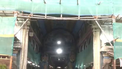 Visuals from Meenakshi Amman Temple in Madurai (Photo: ANI)