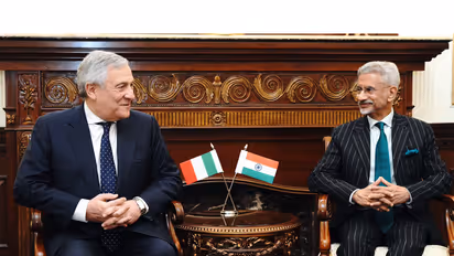 EAM Jaishankar with his Italian counterpart Antonio Tajani (Photo:X/@DrSJaishankar)
