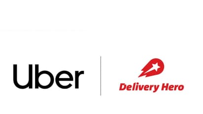 Uber and Deliver Hero logo (Photo/@niklasoestberg)