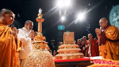 Lord Buddha's relics at the National Museum (File Photo/ANI)