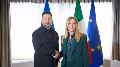 Ukrainian President Volodymyr Zelenskyy and Italian Prime Minister Georgia Meloni hold bilateral meeting on the sidelines of NATO Summit (Photo/X/@ZelenskyyUa)