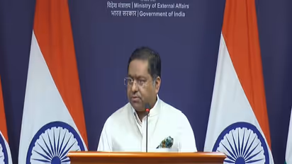 Spokesperson of the Ministry of External Affairs Randhir Jaiswal (Photo/MEAYoutube)