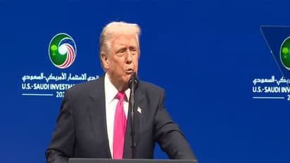 US President Donald Trump speaks at the US Saudi Investment Forum. (Image Source: The White House/YouTube)