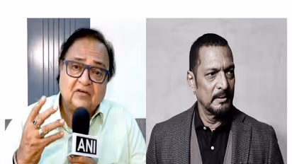 Rakesh Bedi (L) Nana Patekar (R) (Photos/ANI/@SDhawan25)