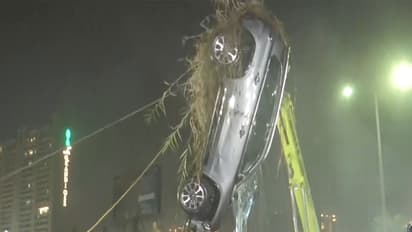 Car of victim Yuvraj Mehta after the accident (File Photo/ANI)