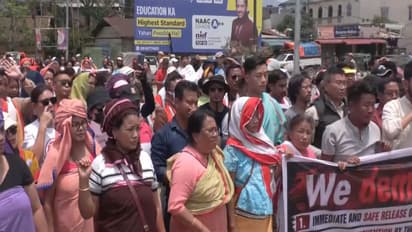 Naga Peoples Union rally in Imphal (Photo/ANI)