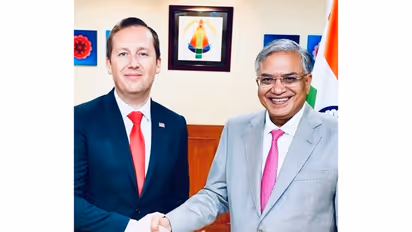 US Ambassador to India Sergio Gor with Chief Election Commissioner, Gyanesh Kumar (Photo/X/@USAmbIndia)
