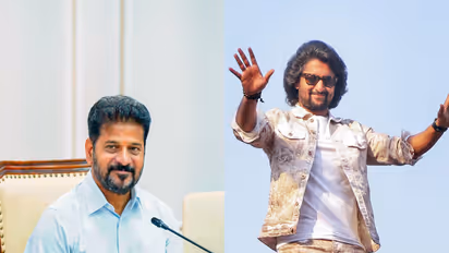 Telangana CM Revanth Reddy, Actor Nani (File photo/ANI)