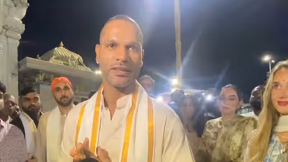 Shikhar Dhawan, wife Sophie (Image source: ANI)