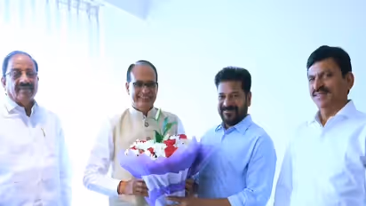 Union Agriculture Minister Shivraj Singh Chouhan with Telangana Chief Minister Revanth Reddy (Photo/CMO)