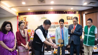 Arunachal Pradesh CM Pema Khandu at an event (Photo/ANI)