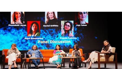 Rajni Basumatary, Fowzia Fathim, Rachel Griffiths, and actor Meenakshi Jayan (Photo: PIB)