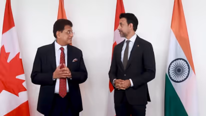 Union Minister Piyush Goyal with Canada's International Trade Minister Maninder Sidhu (Photo/X@PiyushGoyal)