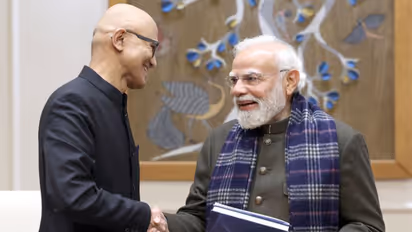 Microsoft Chairman and CEO Satya Nadella and Prime Minister Narendra Modi (Photo/X@satyanadella)