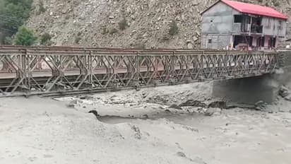 Visual of flash floods in Kinnaur (Photo/ANI)