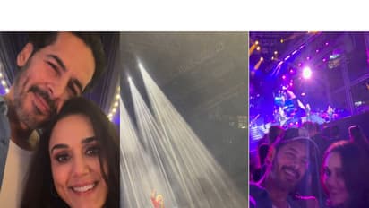 Preity Zinta enjoys Def Leppard concert with Dino Morea (Photo/ Instagram/ @realpz)