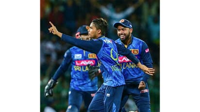 Sri Lanka team. (Photo: ANI)