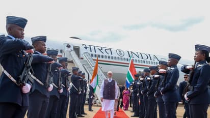 PM Modi was accorded a warm welcome on his arrival in South Africa for the G20 Summit 