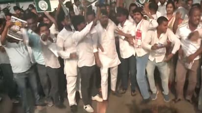 RJD Student Wing stages a protest over the NEET (UG) exam paper leak. (Photo/ANI)