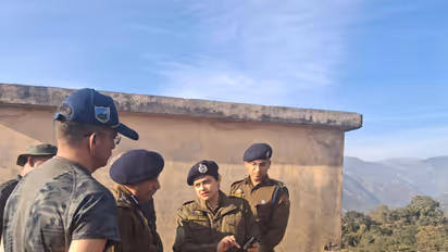 DIG JSK Shiv Kumar conducts security review (Photo/ANI)