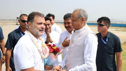 Rahul Gandhi with former Rajasthan CM Ashok Gehlot (Photo/AICC)