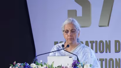 Nirmala Sitharaman at eh SIDBI event (Photo/ANI)