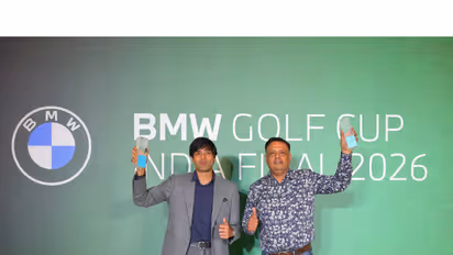 Winners of BMW Golf Cup 2026 Anish Bhujle - Category A (L) and Vikas Mahajan - Category B. (Photo: BMW Golf Cup)