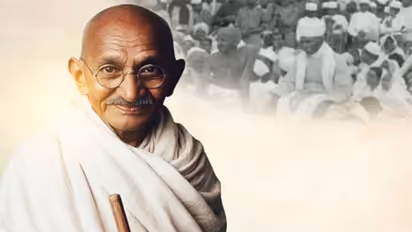 Father of the Nation Mahatama Gandhi (Photo/X/@kharge)