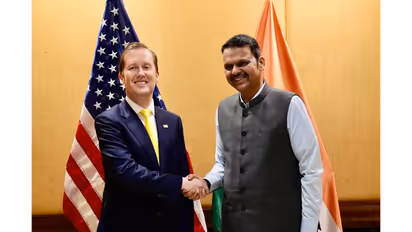 US Ambassador to India Sergio Gor meets Maharashtra Chief Minister Devendra Fadnavis in Mumbai (Photo/X/@USAmbIndia)