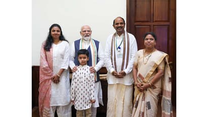 Kalisetti Appalanaidu, the Telugu Desam Party MP from Vizianagaram, met Prime Minister Narendra Modi in New Delhi (Photo/Applanaidu office)